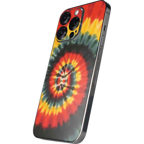 Liquid Blue Tie Dye - Rasta Spiral iPhone 16 Pro Skin